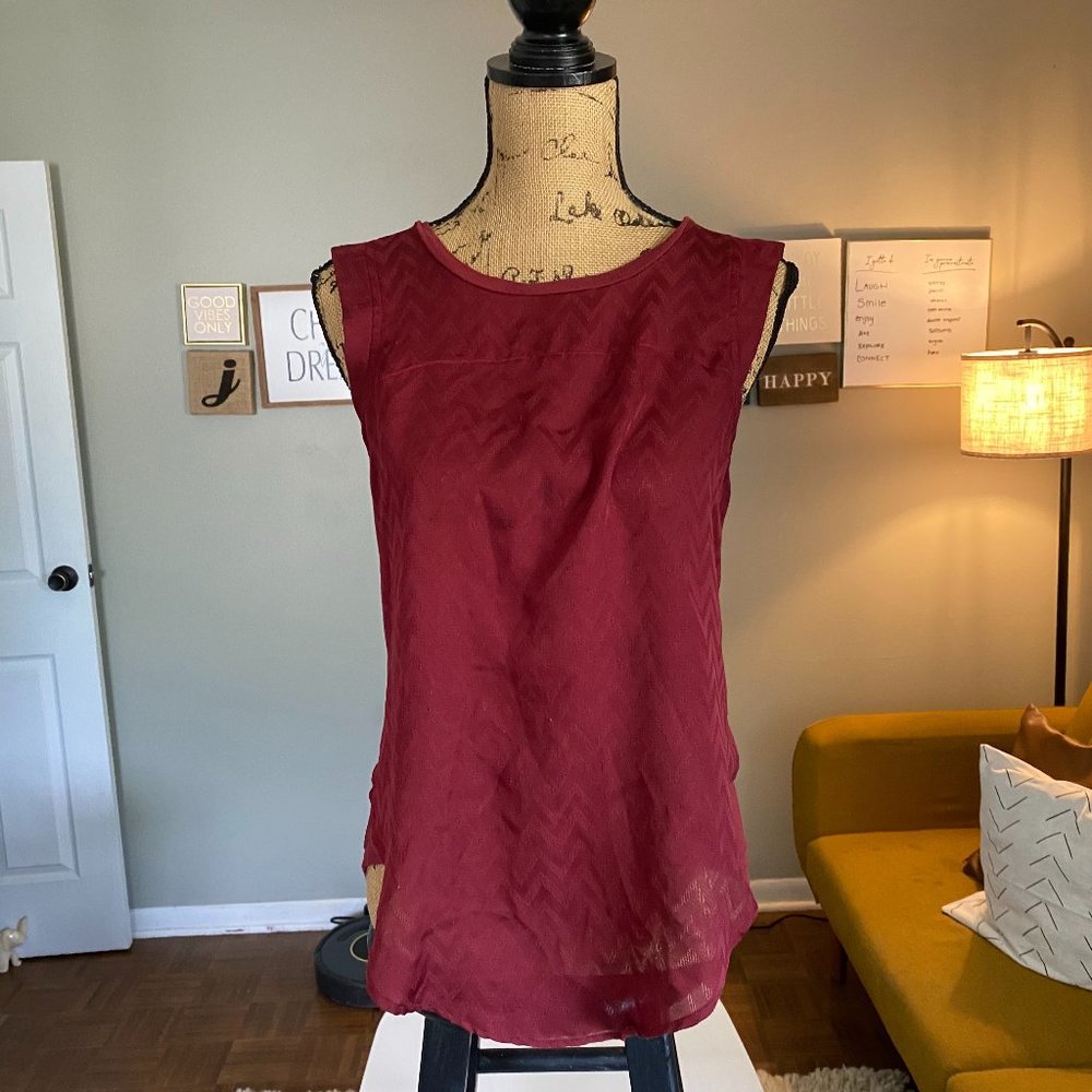 Target Dark Red Dress shirt, sze Medium